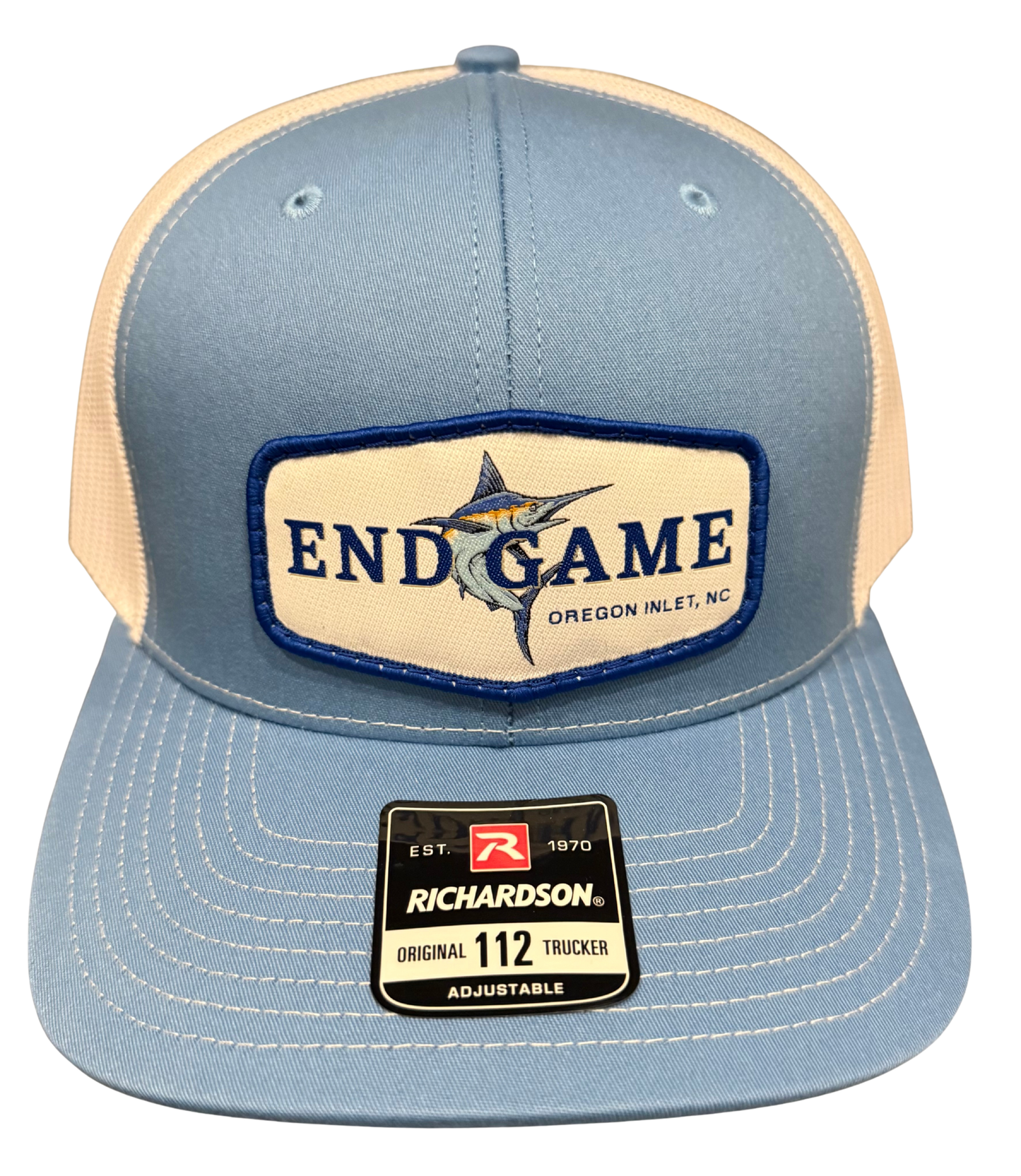 Richardson 112 Columbia Blue & White Mesh hat